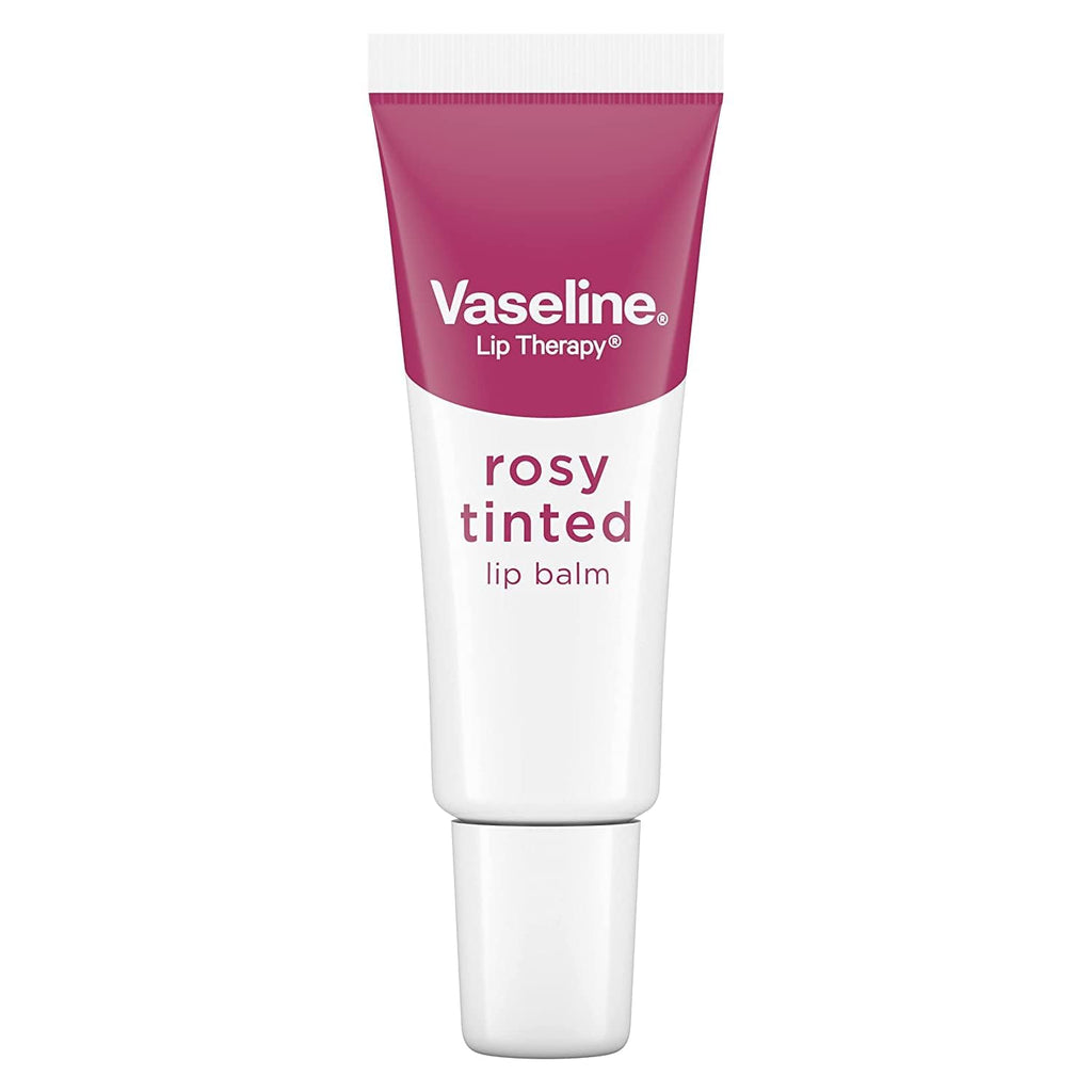 Vaseline Lip Therapy Rosy Tinted Lip Balm, 10g For Dry Lips With Rosy Shine - Pink