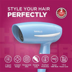 Havells 1000 Watts Hair Dryer, 2 Heat Settings (Hot/Warm), Over Heat Protection | Gentle & Efficient Drying | Style your Hair Perfectly