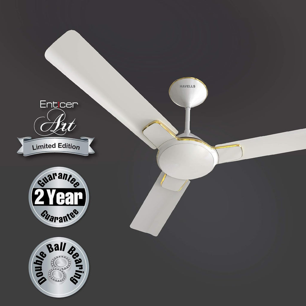 1200 mm FAN ENTICER PEARL WHITE GOLD