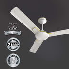 1200 mm FAN ENTICER PEARL WHITE GOLD