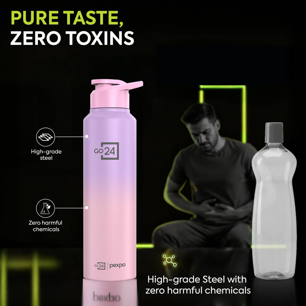 Stainless Steel Water Bottle Craft Pink-Purple Ombre 950ml