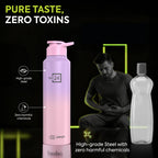 Stainless Steel Water Bottle Craft Pink-Purple Ombre 950ml