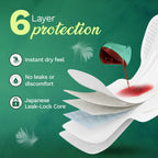 Pee Safe Comfort Ultra Thin Pads | 14 Pcs (8 XL+6 XXL) | Dual Wings | Ultra Soft, Toxin Free, Extra Long, Disposable Wrapper, 6 Layer Deep Absorption,...