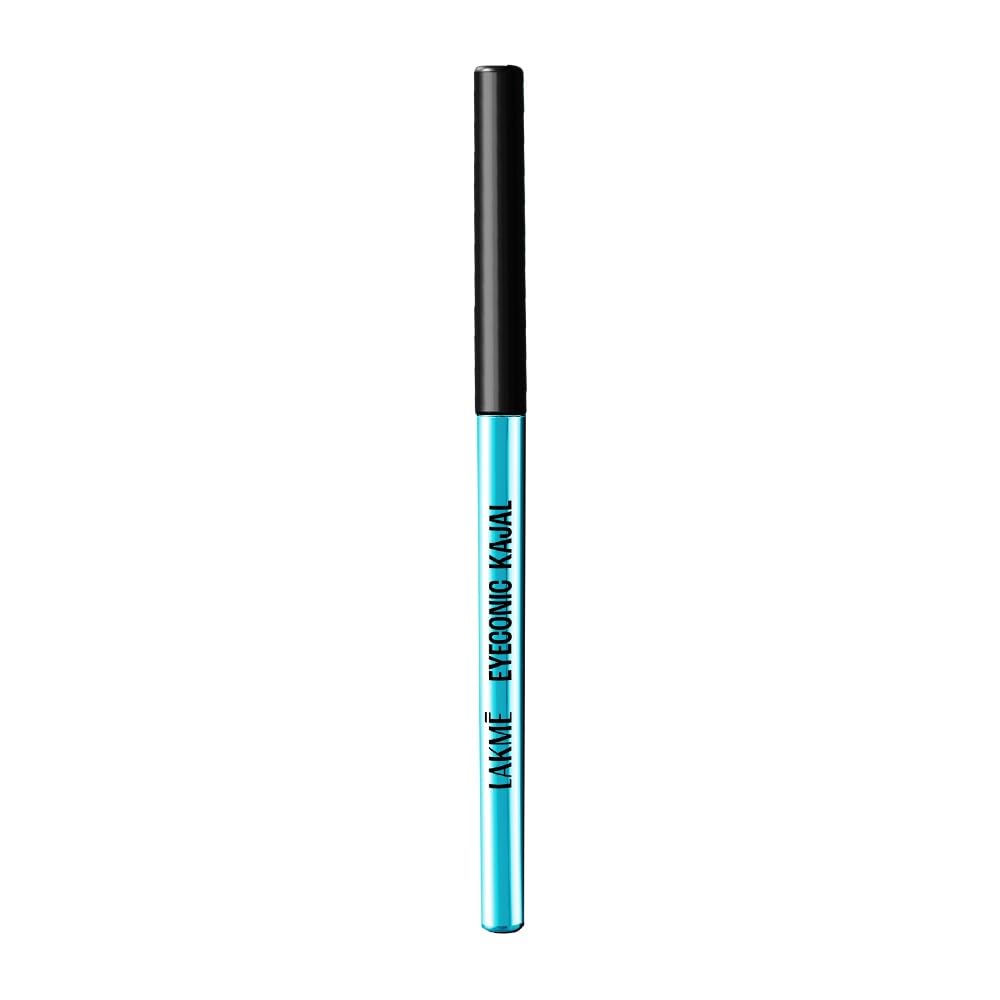Lakme Eyeconic Kajal, Matte Waterproof Kohl, Smudgeproof Kajal Pencil that lasts 24 Hrs, Midnight Blue, 0.35g