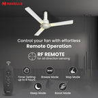 Havells CERA BLDC 1200mm Premium Underlight Ceiling Fan with 100% Pure Copper|Watt: 35|Air Flow: 225 cmm|Speed: 350 RPM|...