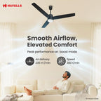 Havells FAB BLDC Underlight 1200 mm Ceiling Fan| 5 Star| Upto 65% Saving| Air Delivery: 235 cmm|Low Wattage: 30W|
