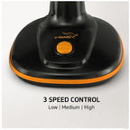 V-Guard Selfee Duo Portable Fan | Premium Orange & Black Finish | Compact High-Speed Cooling Fan
