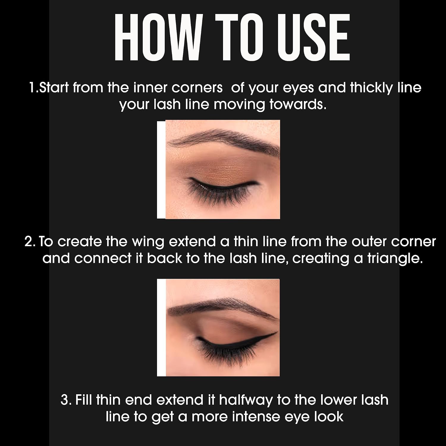 COLORS QUEEN Very Matte Eyeliner | Quick Drying, Long Lasting Liquid Eyeliner | Fine Tip for Precise Application | Smudge Proof, Waterproof for Eye Makeup...