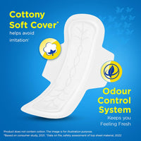 Stayfree Secure xl | Combo packs 120 Pads | Cottony Soft Sanitary Pads for Women | with Leak Lock Technology | Odour Control | Absorbs upto 100% Fluid | Up to 12 Hours of Protection |