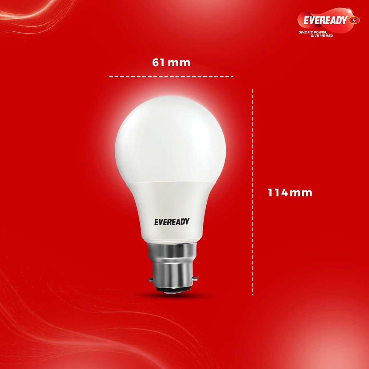 EVEREADY 12W LED B22 Light Bulb, High Efficiency & Glare-Free Light | 4KV Surge Protection, Wide Operating Voltage Range, 100 Lumens Per Watt, Cool Day...