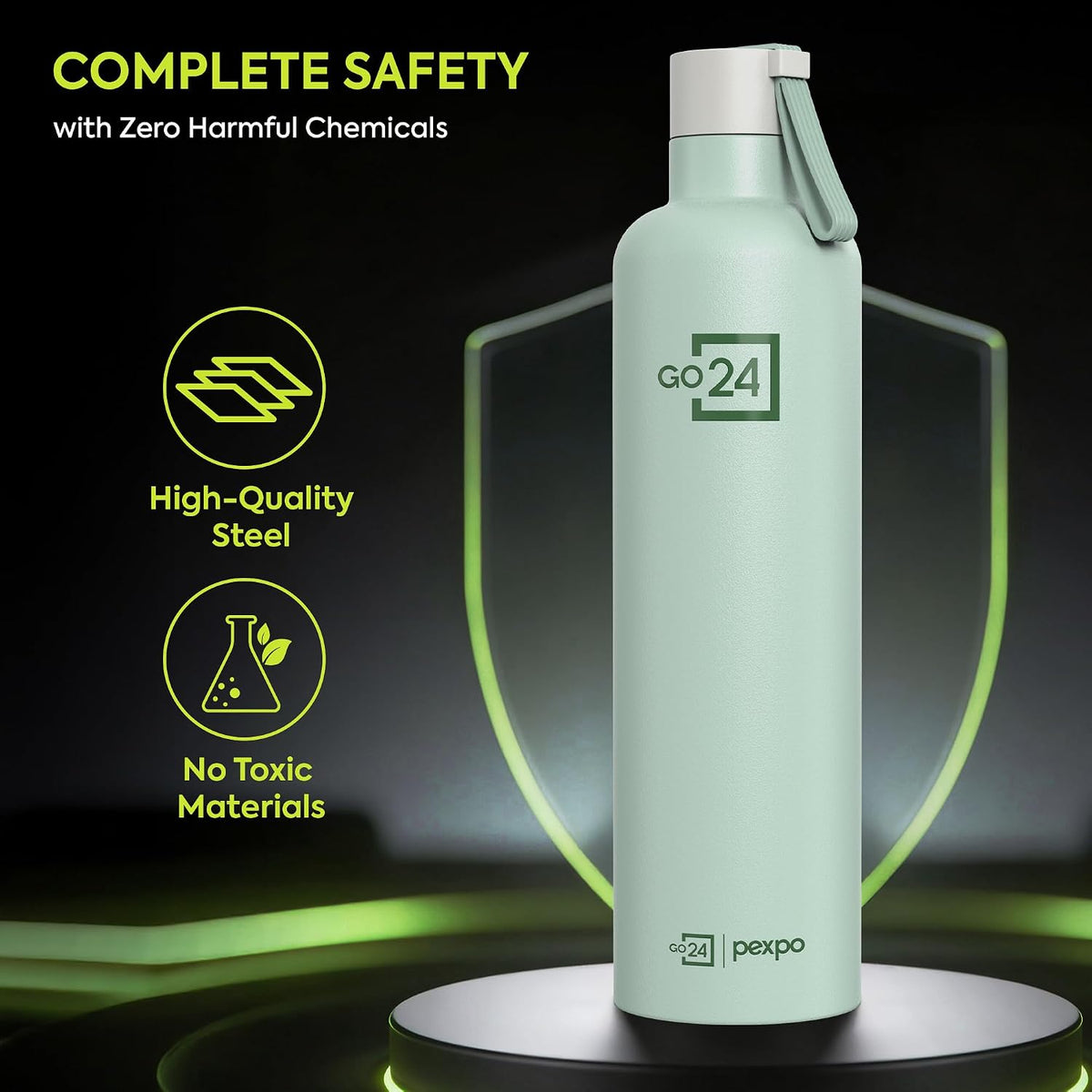 Stainless Steel Water Bottle Oslo Sea Green 980ml