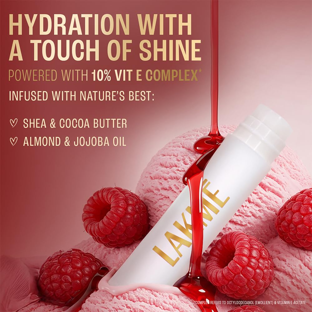 Lakme Lip Love Care Stick Pure Lip Care, with 10% Vitamin E Complex, nourished with Shea & Cocoa Butter and enriched with Almond & Jojoba Oil for...