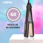 Nova NHS 860 Hair Straightener (Black)