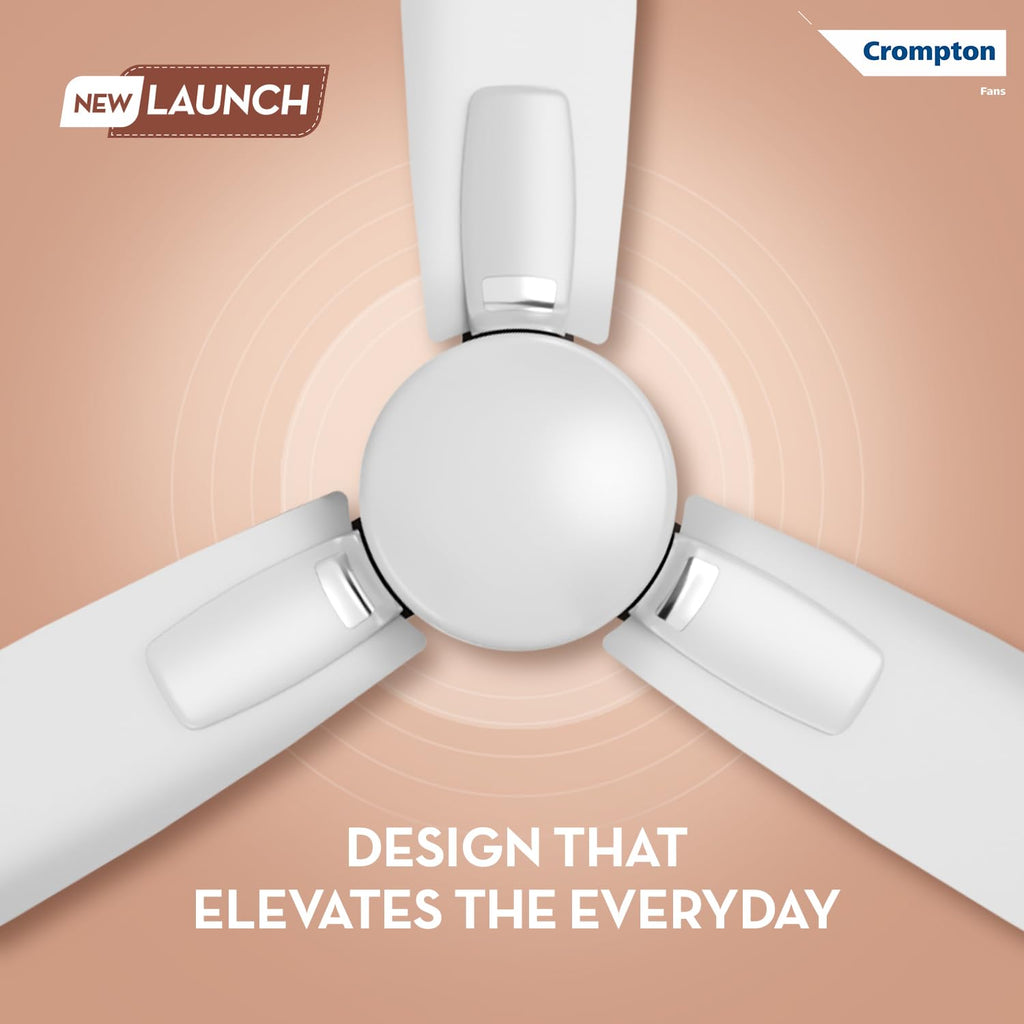 Crompton Energion Caelum 1200mm BLDC Ceiling Fan | Remote & Regulator Control | Multiple Fan Pairing on Remote | BEE 5 Star Rated| High Air Delivery |..