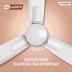 Crompton Energion Caelum 1200mm BLDC Ceiling Fan | Remote & Regulator Control | Multiple Fan Pairing on Remote | BEE 5 Star Rated| High Air Delivery |..
