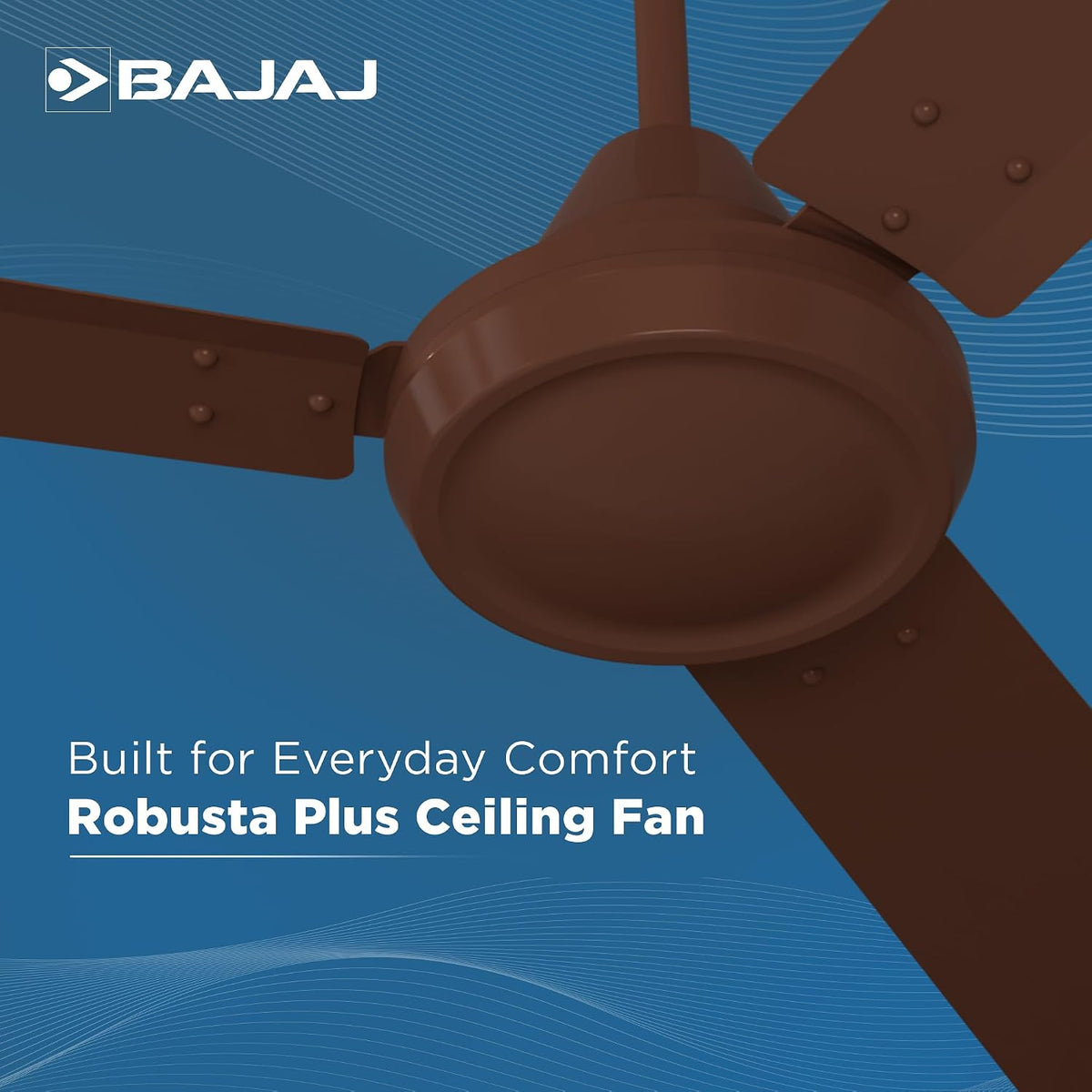 Bajaj Robusta Plus 1200MM Base Brown Ceiling Fan