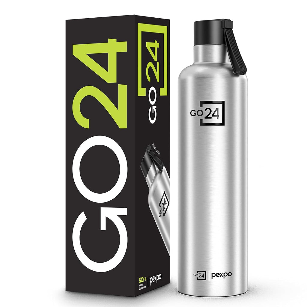 Stainless Steel Water Bottle Oslo Silver 980ml
