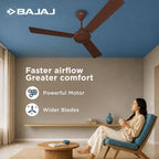 Bajaj Robusta Plus 1200MM Base Brown Ceiling Fan