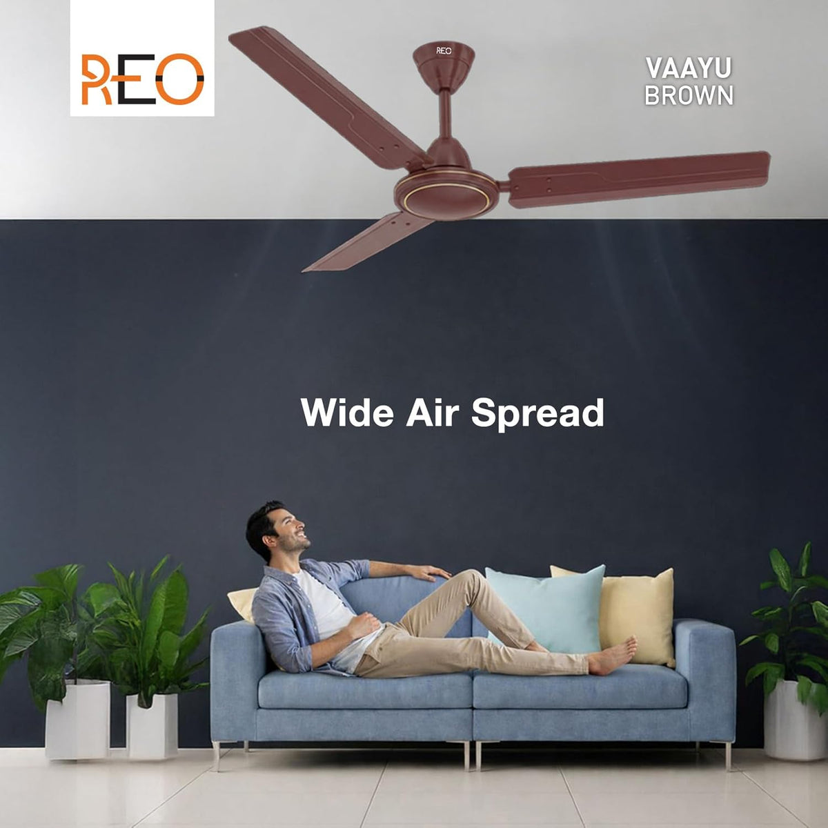 Havells REO Vaayu 1200mm ES Ceiling Fan | High Speed, High Air Delivery |