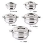 CELLO Bella 2500 Insulated Stainless Steel Casserole Hot Pot Box for Daily Use 2500 ml Silver |