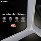 Havells Inveno LX 1200 mm BLDC Ceiling Fan|ABS Aerodyanamic Blades|Telescopic Canopy|Timer, Breeze,Sleep,MOP Modes|Reverse Feature|100% Copper Wire Motor|Free Installation|2 Year Warranty(Matt Mist)