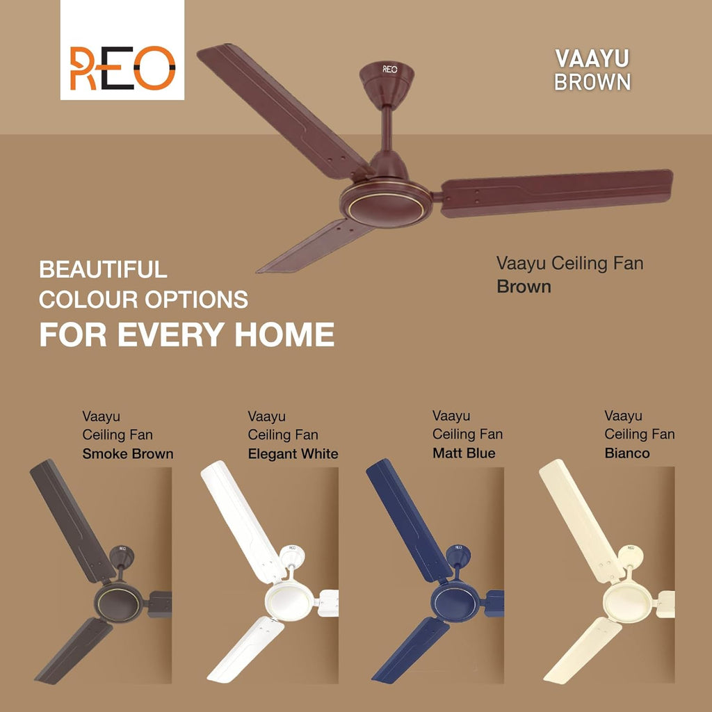 Havells REO Vaayu 1200mm ES Ceiling Fan | High Speed, High Air Delivery |
