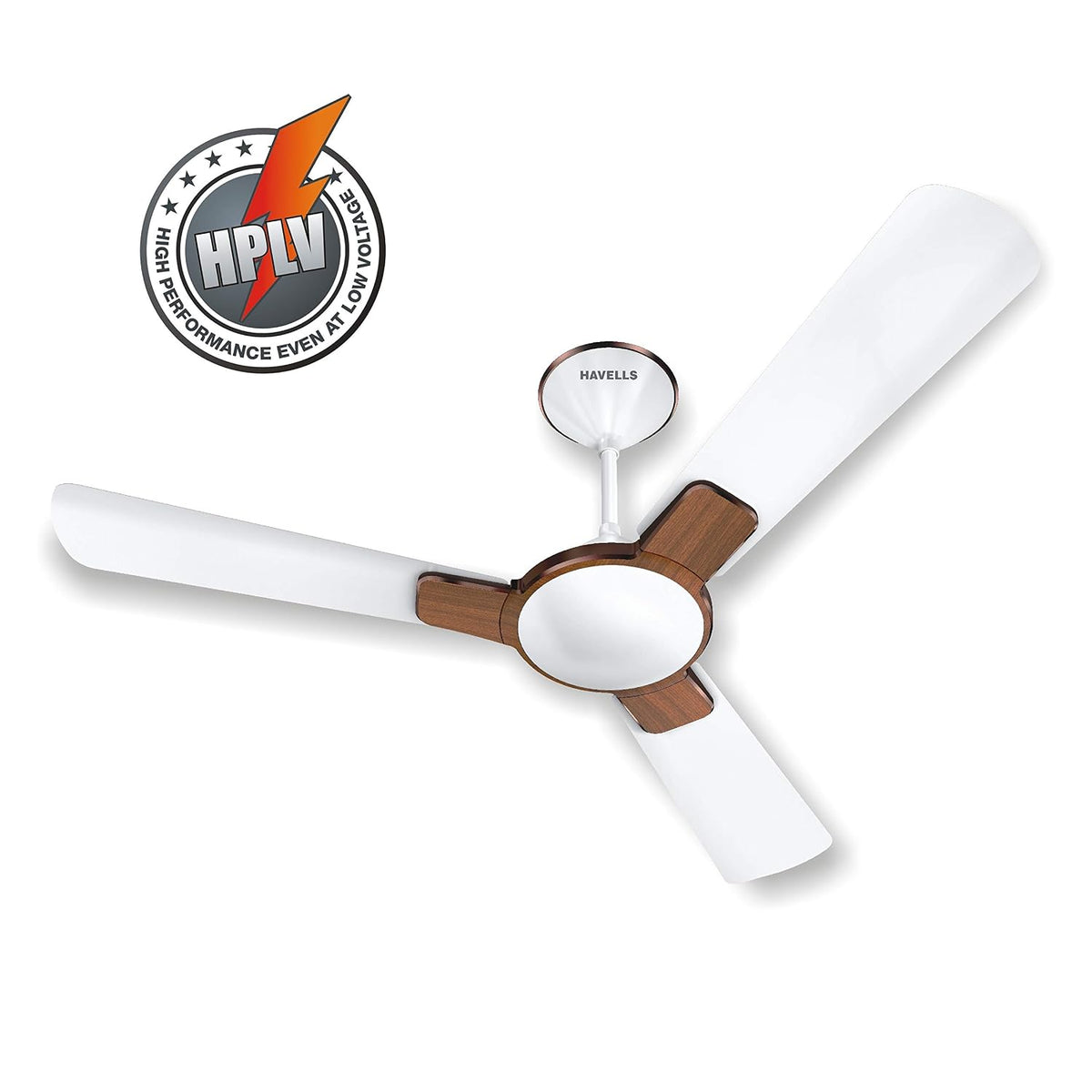 Havells Enticer 1200mm Decorative, Dust Resistant, High Power in Low Voltage (HPLV), High Speed Ceiling Fan (Rosewood)