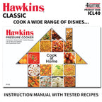 Hawkins Aluminium 4 Litre Classic Pressure Cooker, Induction Inner Lid Cooker, Silver (Icl40)