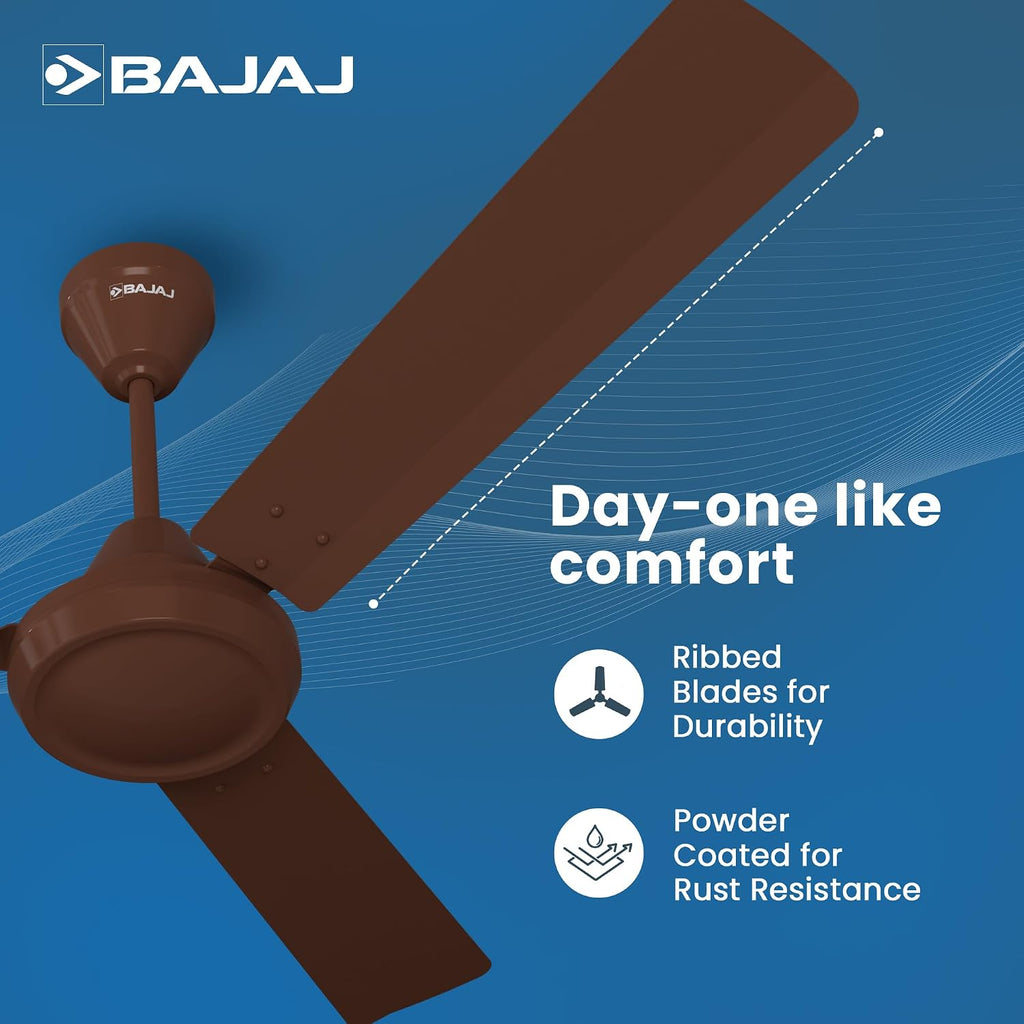 Bajaj Robusta Plus 1200MM Base Brown Ceiling Fan