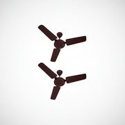 Usha 900MM Swift W/O REG BR CF 900 mm 3 Blade Ceiling Fan (Brown, Pack of 2)