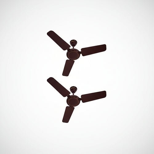 Usha 900MM Swift W/O REG BR CF 900 mm 3 Blade Ceiling Fan (Brown, Pack of 2)