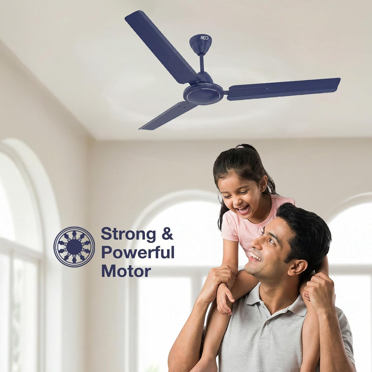 Havells REO Vaayu 1200 mm ES Ceiling Fan | High Speed, High Air Delivery | Strong & Powerful, Air Delivery: 220CMM| RPM: 370| 2 Year Warranty |