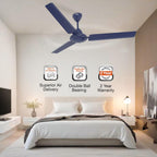 Havells REO Vaayu 1200 mm ES Ceiling Fan | High Speed, High Air Delivery | Strong & Powerful, Air Delivery: 220CMM| RPM: 370| 2 Year Warranty |
