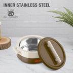 MILTON Valenza 2000 Insulated Inner Stainless Steel Casserole for Roti, 1900ml