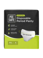 Pee Safe Comfort Period Panties | M-L | 4 Panties | Heavy Flow