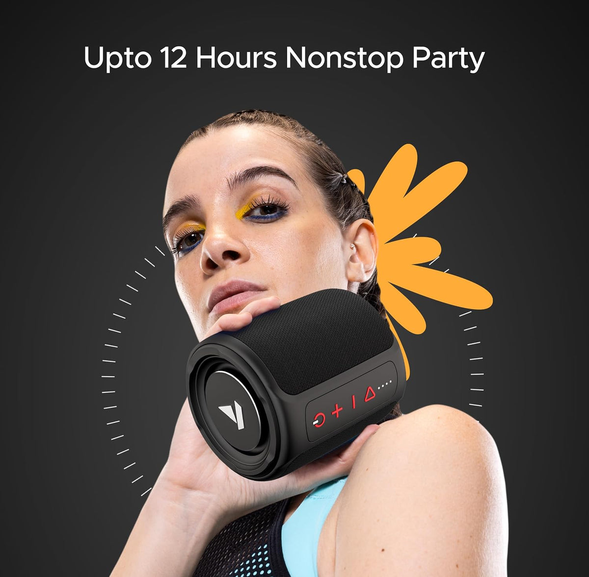 boAt Stone 352/358 Bluetooth Speaker with 10W RMS Stereo Sound, IPX7 Water Resistance, TWS Feature, Up to 12H Total Playtime, Multi-Compatibility Modes,...