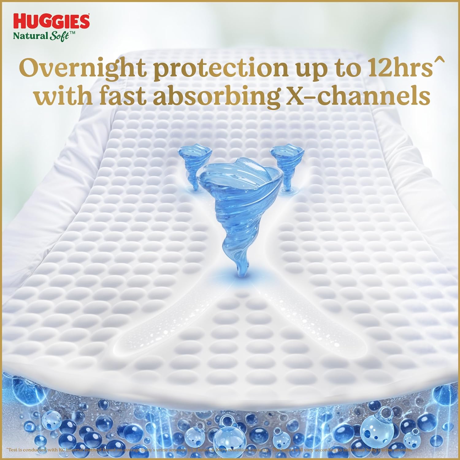 Huggies Natural Soft Premium Baby Diaper Pants, Our No.1 Soft Pants, Large (L) Size (9-14 Kgs), Pack of 50 diapers | Cloud Softness All over with India'...