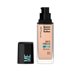Maybelline New York Fit Me Matte + Poreless Liquid Foundation, 125 Nude
