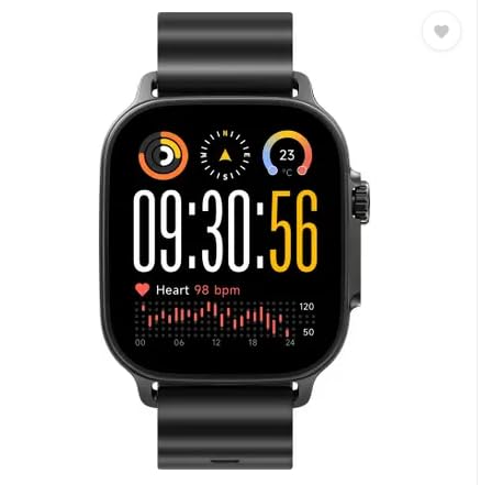 realme Watch 5,1.97" AMOLED,Upto 20 Days Battery,BT Calling,GPS,Compass,IP68 Smartwatch (Titanium Black Strap, One Size)