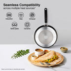 Prestige Omega Deluxe 25cm Granite Dosa Tawa|Non-Stick with 5 Layers Coating|Dishwasher Safe|