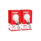 Eveready 14W b22d LED Cool Day Light Bulb, Pack of 2