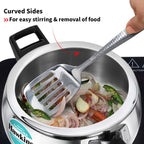 Hawkins Contura 3.5 Litre Triply Stainless Steel Pressure Cooker | Curved Body | Induction & Gas Compatible | Ideal for 4–5 persons | ISI Certified |..