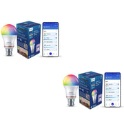 PHILIPS WiZ Neo 12W B22 Wi-Fi & Bluetooth LED Smart Bulb with Music Sync, Compatible with Amazon Alexa & Google Assistant, 16 Million Colours &...