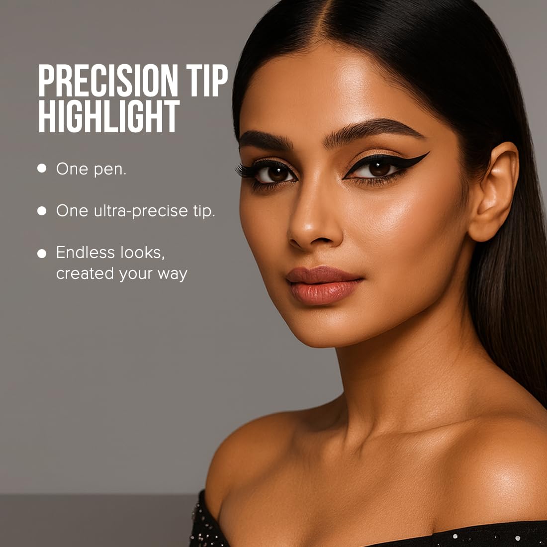 COLORESSENCE Ink Stylo Sketch Pen Eyeliner, Black | Long Lasting | Quick Dry | Waterproof | Smudgeproof | Precision Tip | Rich Pigment