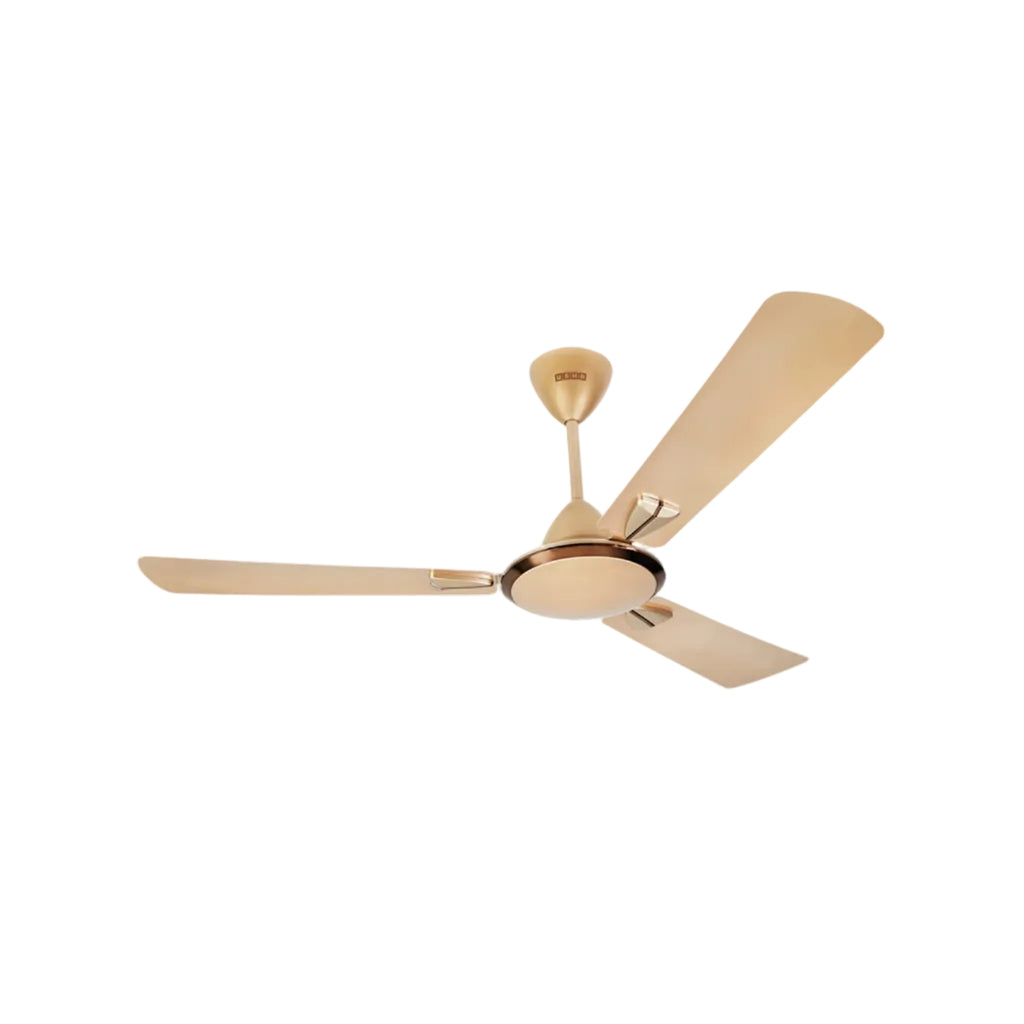 USHA Striker Galaxy 1200mm Energy Efficient 1 Star Rated Power Saving High Speed Oil & Dust Resistant Ceiling Fan|1star| ISI Certified | |New Bright Gold|