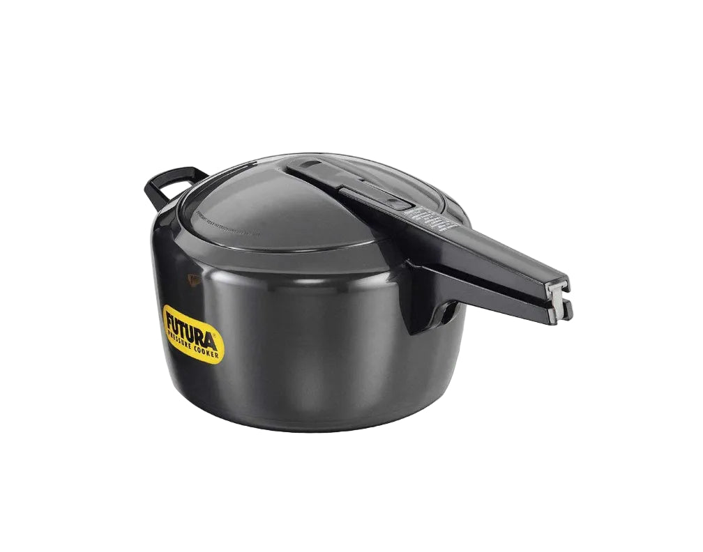 Hawkins Futura 5 Litre Pressure Cooker, Hard Anodised Inner Lid Pressure Cooker, Pan Cooker, Black (FP50)