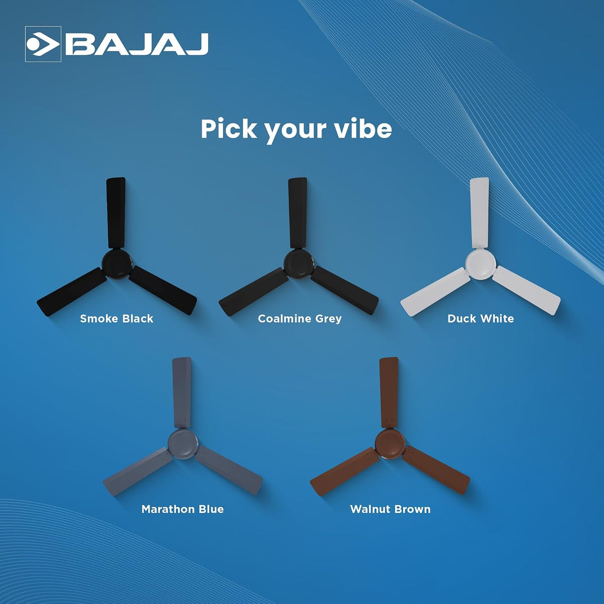 Bajaj Robusta Plus 1200MM Marathon Blue Ceiling Fan
