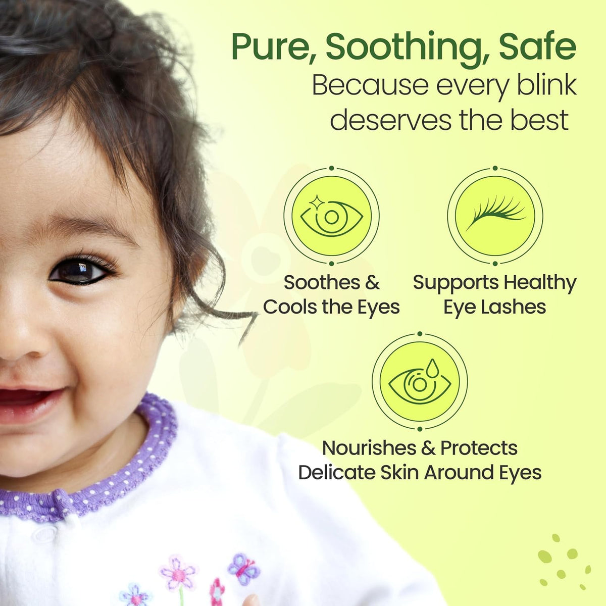 LuvLap 100% Natural Baby Kajal 5g, with Pure Cow Ghee, Cocoa Butter, Coconut Oil, Sweet Almond & Castor Oil, Soothes & Nourishes Eyes of New Born & Kids, Irritation-free, Dermatologically Tested