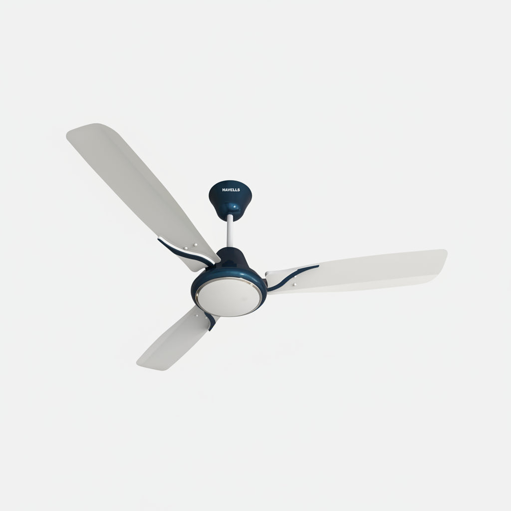 Havells Spartz 1200mm Ceiling Fan (Pearl White Baby Blue)