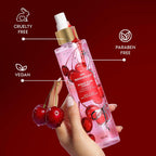 Nykaa Wanderlust Sugar Plum Cherry Perfume Body & Hair Mist, Notes of Cherry & Raspberry, 8 Hrs Long-Lasting Everyday Fragrance, 200 ml